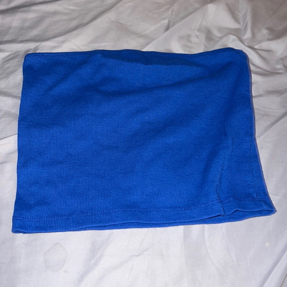 Shein blue tube top